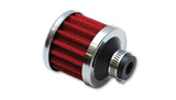 Vibrant Performance Filter w/ Chrome Cap - 1" /25mm Inlet  ID -2168