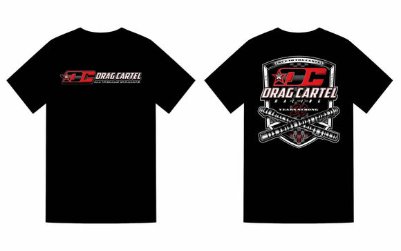 Drag Cartel 20th Anniversary T'SHIRT  (M, L, XL, XXL)  Black & Grey