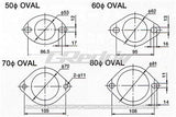 GReddy 70mm Exhaust Oval Gasket