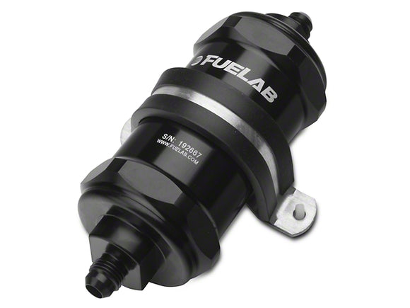 Fuelab 81832-1 818 Series In-Line Fuel Filter -8AN Inlet/Outlet