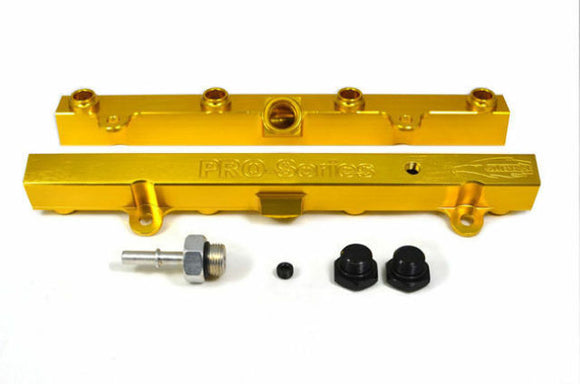 Golden Eagle MFG K20 K24 Tri-Flow Fuel Rail Civic K20 K24 (Gold)