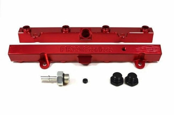 Golden Eagle MFG K20 K24 Tri-Flow Fuel Rail Civic K20 K24 Red