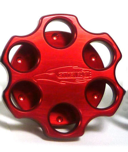 Golden Eagle Billet Six Shooter Oil Cap 88-12 HONDA/ACURA CIVIC INTEGRA RSX S2000 CRX -Red