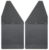 Husky Liners 12in W Black Top & Weight Kick Back Front Mud Flaps for GM 99-16 Silverado/Sierra