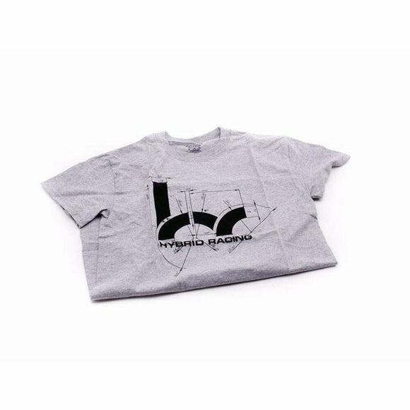 Hybrid Racing Dimensions T-Shirt (Gray)-Small