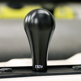 HYBRID RACING SHIFT KNOB "130R" DELRIN M10 X1.5 90MM TALL BLACK (HYB-NOB-01-08)