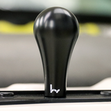 HYBRID RACING SHIFT KNOB "130R" DELRIN M10 X1.5 90MM TALL BLACK (HYB-NOB-01-08)