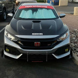 Hybrid Racing Tribute Windshield Sunstrip-Black