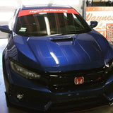 Hybrid Racing Tribute Windshield Sunstrip-Black