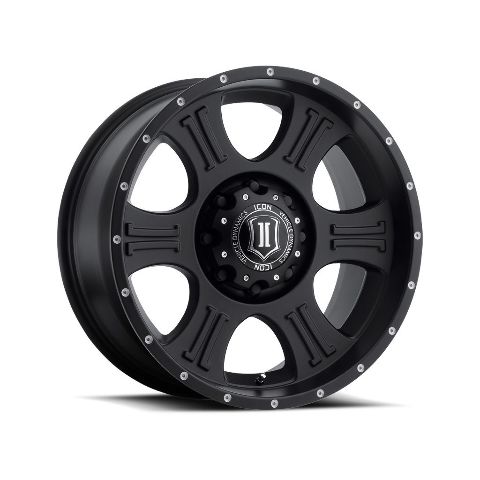 ICON ALLOYS SHIELD SAT BLK - 20 X 9 / 8 X 6.5 / 19MM / 5.75