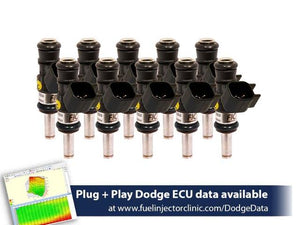 Fuel Injector Clinic 1440cc FIC Fuel Injector Set for Dodge Viper ZB1 ('03-'06)
