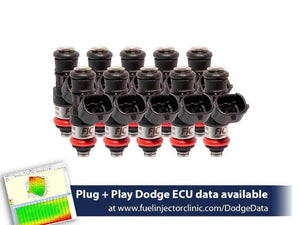 Fuel Injector Clinic 2150cc FIC Fuel Injector Set for Dodge Viper ZB1 ('03-'06)