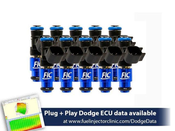Fuel Injector Clinic 1650cc Injector Set FIC for Dodge Viper ZB2 '08-10 VX1 '13-17