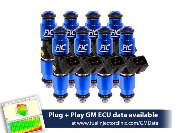 Fuel Injector Clinic 1200cc (130lbs/hr FP) FIC Fuel Injector Set for LS1 engines