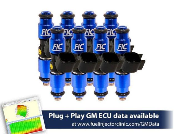 Fuel Injector Clinic 1440cc (160lbs/hr FP) FIC Fuel Injector Set for LS1 engines