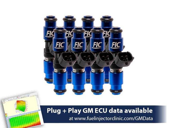 Fuel Injector Clinic 1650cc (180lbs/hr FP) FIC Fuel Injector Set for LS1 engines