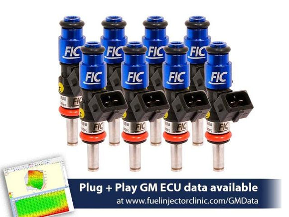 Fuel Injector Clinic 1200cc (130lbs/hr FP) FIC Fuel Injector Set for LS2 engines