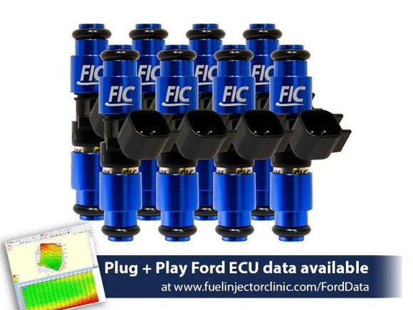 Fuel Injector Clinic 1650cc FIC Fuel Injector Set for Ford Raptor (2010-2014)