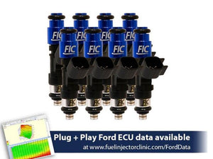 Fuel Injector Clinic 650cc FIC Set for Mus GT 05-16/GT350 15-16/Cobra 99-04