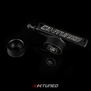 K-Tuned A/C & P/S Eliminator Pulley Kit (BLACK) for Honda/Acura K20 K24 Engines