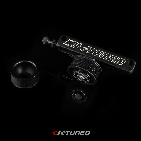 K-Tuned A/C & P/S Eliminator Pulley Kit (BLACK) for Honda/Acura K20 K24 Engines