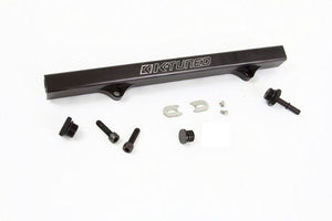 K-Tuned Fuel Rail with 6AN adapter & 8AN plug and EFI Fitting BLACK KTD-KRB-F20