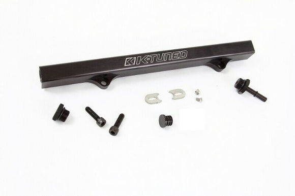 K-Tuned Fuel Rail with 6AN adapter & 8AN plug and EFI Fitting BLACK KTD-KRB-F20