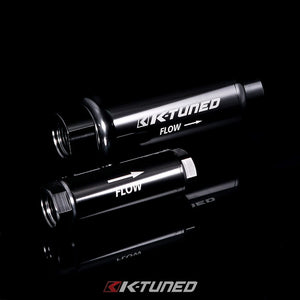 K-TUNED 10AN HI-FLOW INLINE FUEL FILTER UNIVERSAL KTD-MFF-010 - HPTautosport
