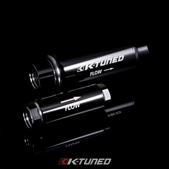 K-TUNED 10AN HI-FLOW INLINE FUEL FILTER UNIVERSAL KTD-MFF-010 - HPTautosport