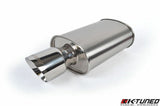 K-Tuned Universal Muffler 2.5" - Polished / Short (Offset Inlet / Center Outlet)