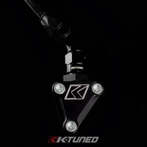 K-Tuned Power Steering Fitting (Pump Fitting w/6AN adapter) - Black Fitting-6AN