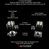 K-Tuned TPS Adapter (Only fits billet K-Tuned TB) - B-Series TPS (ROUNDFlange) Special Order