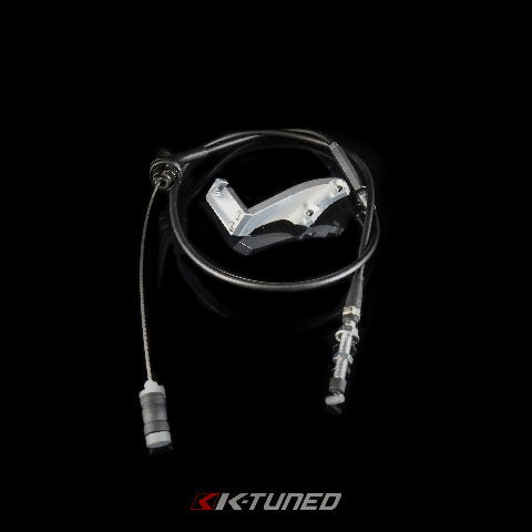 K-Tuned K-Series Throttle Cable & Billet Bracket for K Swap RSX Honda Civic