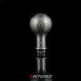 K-Tuned TR3 Shift Knob - Silver Tall 5 Speed - KTD-TR3-ST5