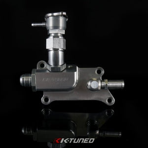 K-Tuned NEW - K24 Upper Coolant Housing w/ Filler Neck - Incl Hose End & 16AN