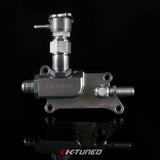 K-Tuned NEW - K24 Upper Coolant Housing w/o Filler Neck - Incl Hose End and 16AN