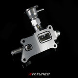 K-Tuned NEW - K24 Upper Coolant Housing w/o Filler Neck - Incl Hose End and 16AN