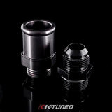 K-Tuned Electric Water Pump Fittings - 12AN and Hose End Fitting Set (Black)