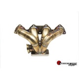 SpeedFactory Stainless Steel Turbo Manifold Mini Ram Style D Series T3 Flange w 38-40mm 2 Bolt WG SF-04-013