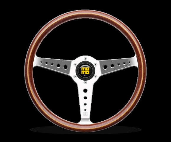 Momo California Wood Steering Wheel 360 mm - Mahogany Wood/Pol Spokes