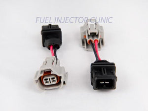 Fuel Injector Clinic Set of 8 injec plug adap for Denso F to Jetronic/EV1 Adap M