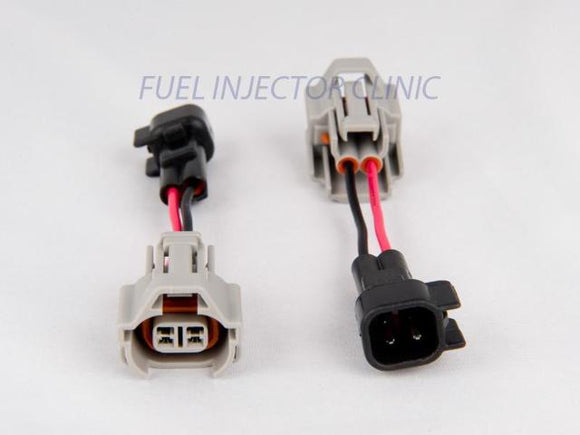 Fuel Injector Clinic Set of 8 injec plug adap for Denso F to US Car/EV6 M