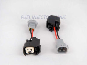 Fuel Injector Clinic Set of 6 injec plug adap for US Car/EV6 Hard F to Denso M