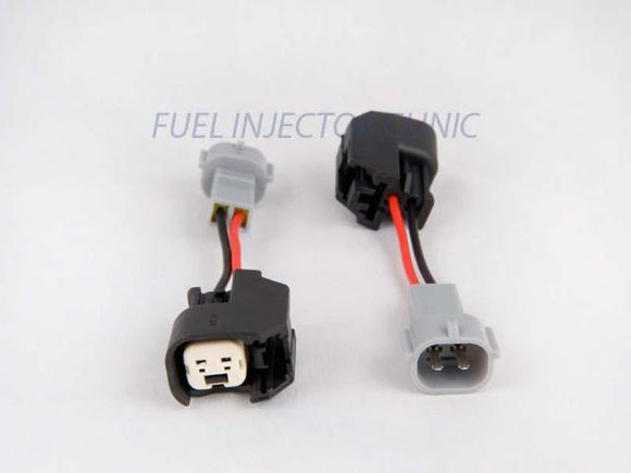 Fuel Injector Clinic Set of 6 injec plug adap for US Car/EV6 Hard F to Denso M