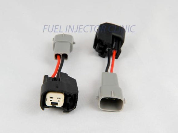 Fuel Injector Clinic Set of 6 inject plug adap for US Car/EV6 (f) to Toyota (m)