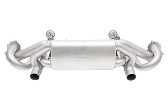 SOUL Valved Exh-Reuse Tips-No Valve Cont for 20+ Porsc 718 GT4/Spyd/GTS Cayman