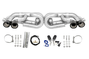 SOUL Valved Perf.Exhaust - CF Tips - w/ VC for 12-16 Porsche 991.1 Carrera Base