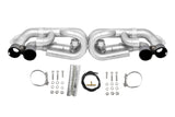 SOUL Valved Perf. Exh-Black Chrome Tips for 12-16 Porsch 991.1 Carrer Base/S/GTS