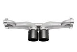 SOUL Center Muffler Bypass Exh-4"Slash Cut Satin Tips for 14-19 Porsche 991 GT3