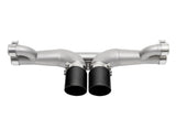 SOUL Center Muffler Bypass Exh-4"Straight Cut Satin Tips for 14-19 Porsch 991GT3